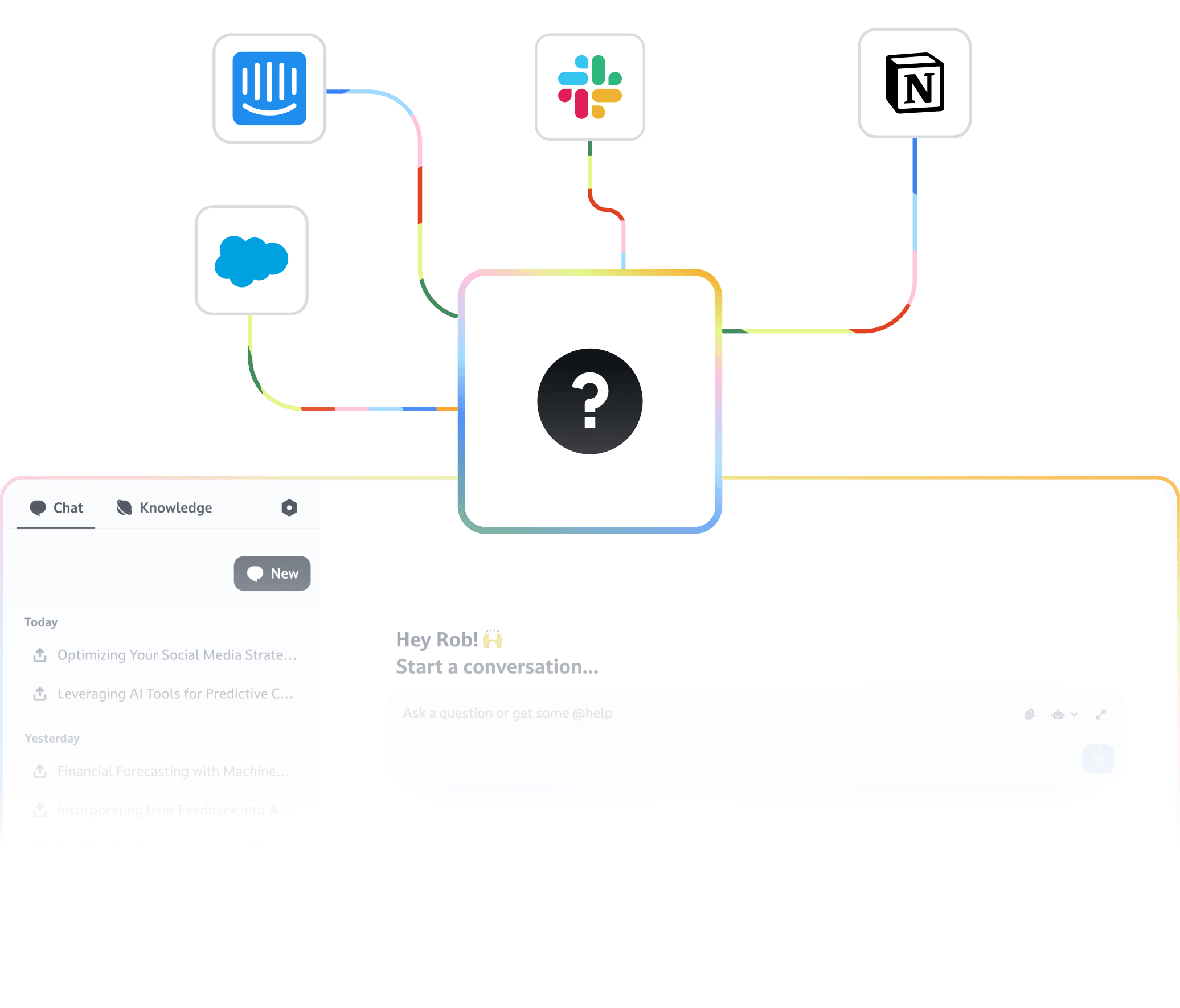 Ruby support illustration showing question interface